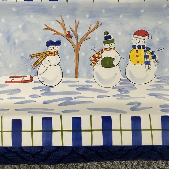 Mesa International serving platter. Snow family. Vintage. Substantial platter. - Picture 6 of 7